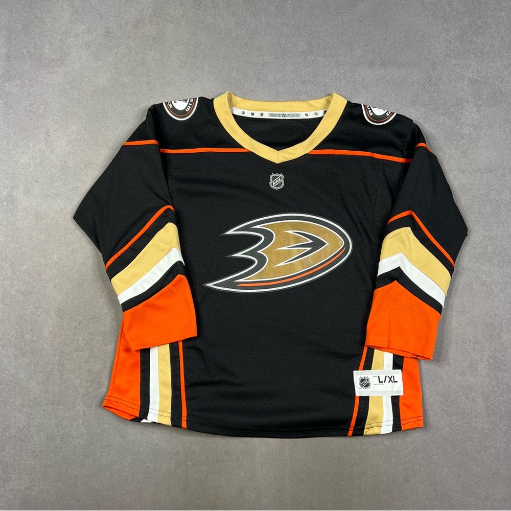 Anaheim Ducks NHL Kids Black and Gold Hockey Jersey